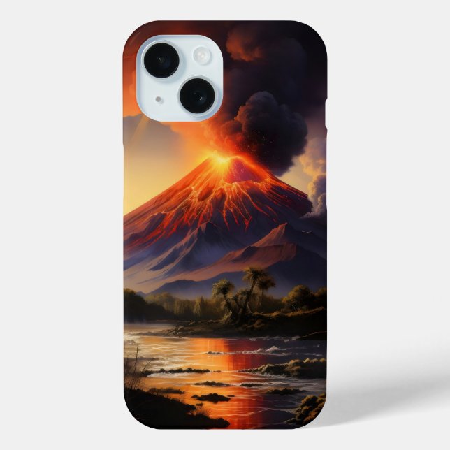 Erupting Volcano Case-Mate iPhone Case (Back)