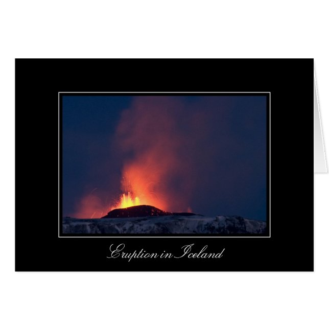 Eruption in Iceland #1 (Front Horizontal)