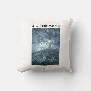 Eruption Inside Mt. Saint Helens Cushion