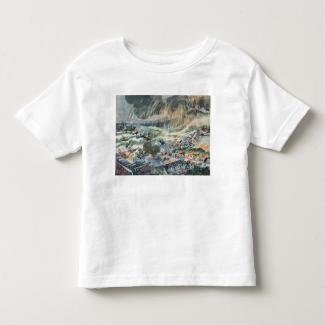 Eruption of a Volcano on Martinique Toddler T-Shirt (Front)
