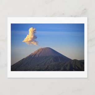 Eruption of Mt. Bromo Volcano, Indonesia Postcard