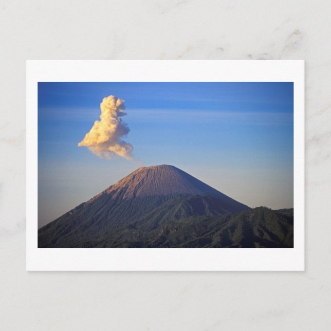 Eruption of Mt. Bromo Volcano, Indonesia Postcard (Front)