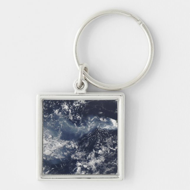 Eruption of Piton de la Fournaise, Reunion Isla Key Ring (Front)
