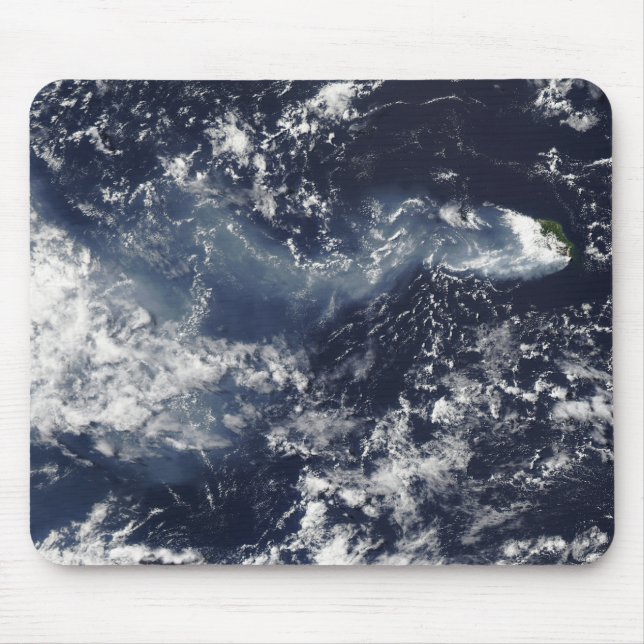 Eruption of Piton de la Fournaise, Reunion Isla Mouse Pad (Front)