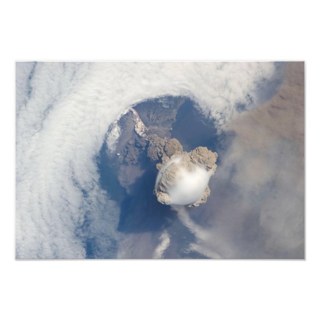 Eruption of Sarychev volcano 2 Photo Print (Front)