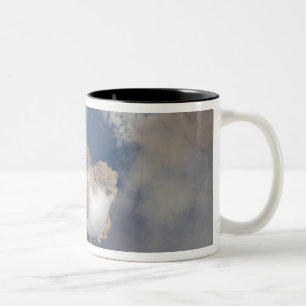 Eruption of Sarychev volcano 2 Two-Tone Coffee Mug