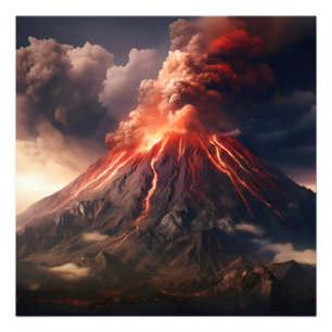 Eruption of Volcano Photo Print