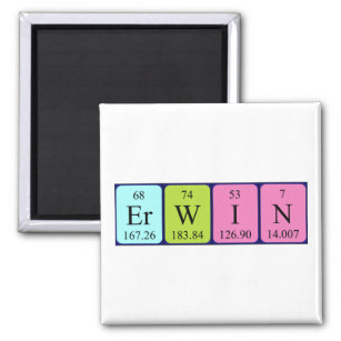 Erwin periodic table name magnet