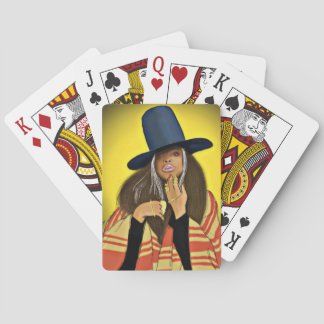 Erykah Badu Portrait Playing Cards