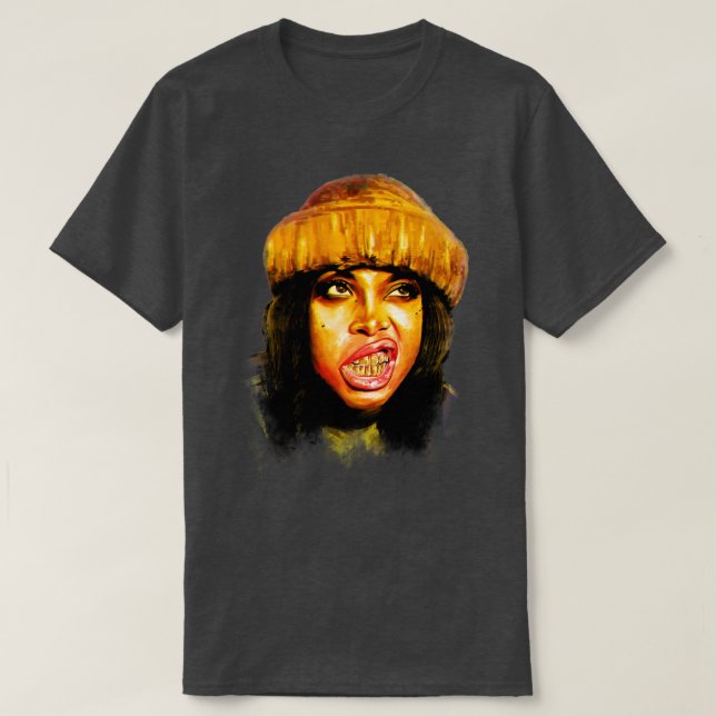 Erykah Badu Vintage RNB Crewneck Sweatshirt T-Shirt (Design Front)