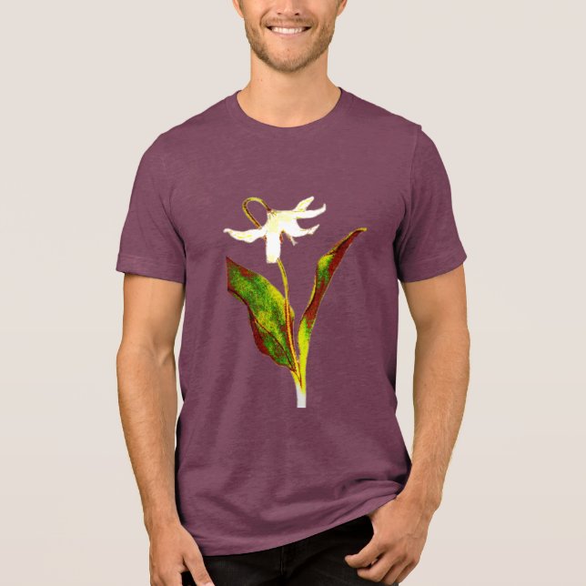 Erythronium Grandiflorum  Tri-Blend Shirt (Front)