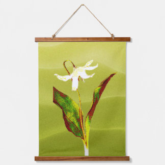 Erythronium Grandiflorum Wood Topped Wall Tapestry