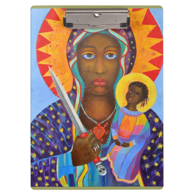 Erzulie Dantor Black Madonna Voodoo Lwa Clipboard (Front)