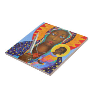 Erzulie Dantor Black Madonna Voodoo New Orleans Ceramic Tile