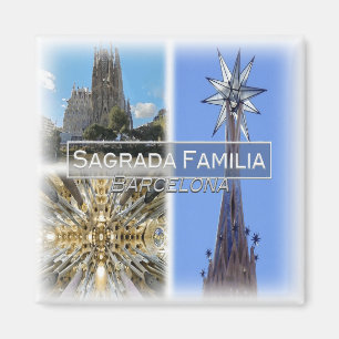 ES0127 Europe, Spain, Barcelona, Sagrada Familia, Magnet