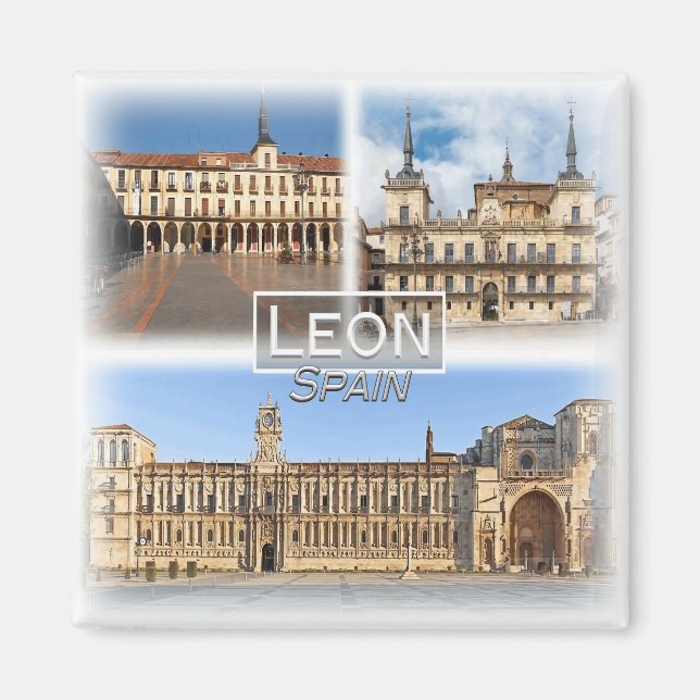 ES0131 Europe, Spain, Leon, Fridge Magnet (Front)