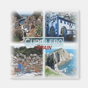 ES0139 Europe, Spain, Cudillero, Fridge Magnet