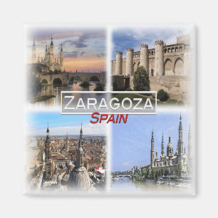 ES0144 Europe, Spain, Zaragoza, Fridge Magnet