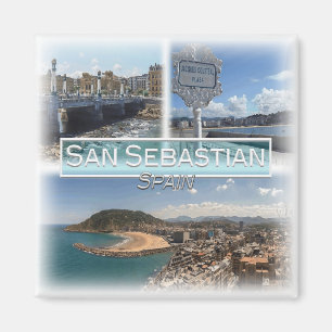 ES0149 Europe, Spain, San Sebastian, Fridge Magnet