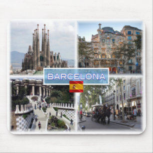 ES Barcelona - Sagrada Familia - Casa Batllo Mouse Pad