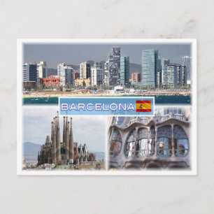 ES Barcelona - Skyline - Skyline - Sagrada Familia Postcard