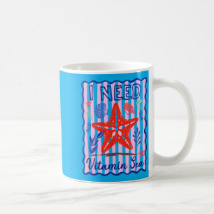 es Boho Need Ocean Vibes Preppy Summer Beach Quote Coffee Mug