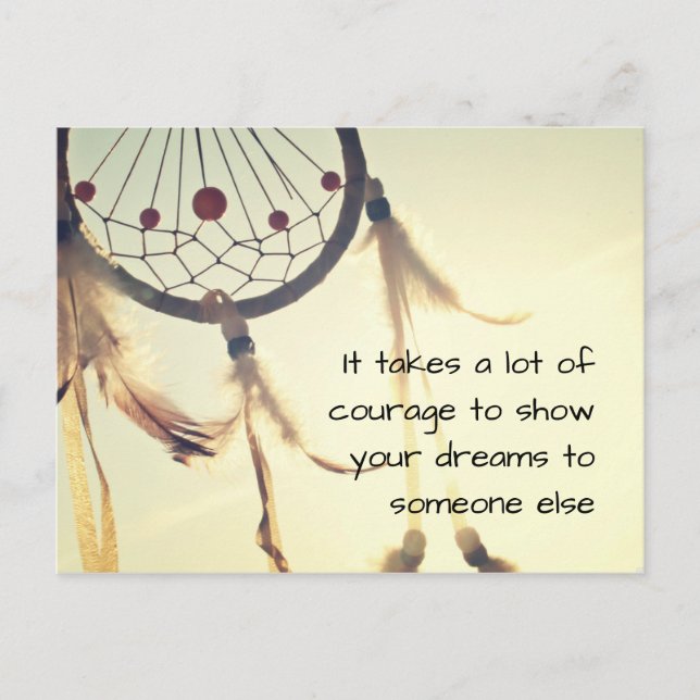 Es braucht viel Mut Postcard (Front)