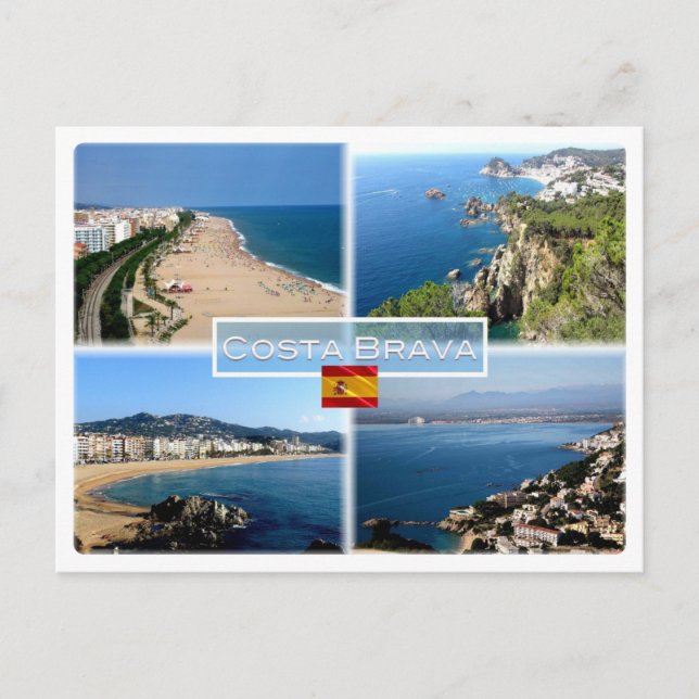 ES Costa Brava - Calella Beach -Tossa de Mar - Postcard (Front)