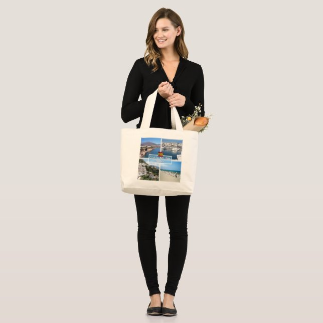 ES Costa del Sol - Nerja - Puerto Banus - Marbella Large Tote Bag (Front (Model))