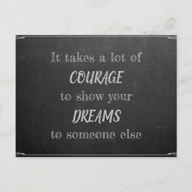 Es erfordert Mut Postcard (Front)