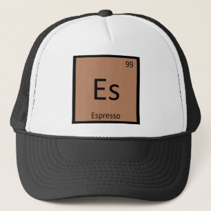Es - Espresso Coffee Chemistry Periodic Table Trucker Hat