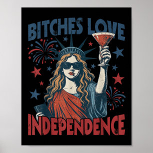 Es Love Freedom Funny 4th July Shirt Poster