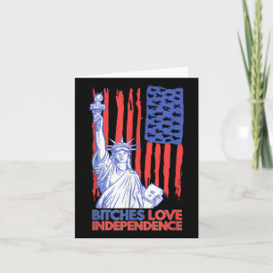 Es Love Independence 4th Of July Funny Us Flag Card