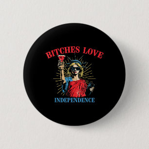 Es Love Independence 4th Of July Statue Of Liberty 6 Cm Round Badge