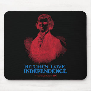 Es Love Independence Founding Fathers Funny 4th Of Mouse Pad