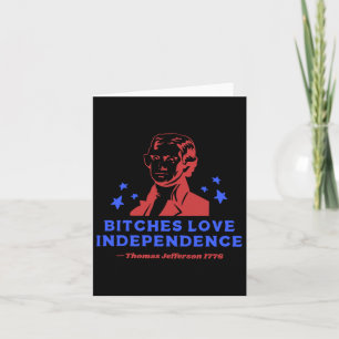 Es Love Independence Funny 4th Of July Thomas Jeff Card