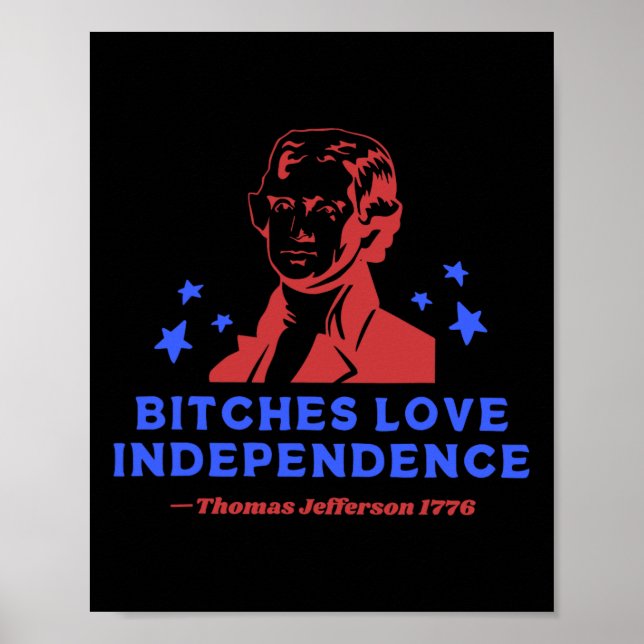 Es Love Independence Funny 4th Of July Thomas Jeff Poster (Front)