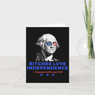 Es Love Independence Funny Founding Fathers 4th Of Card