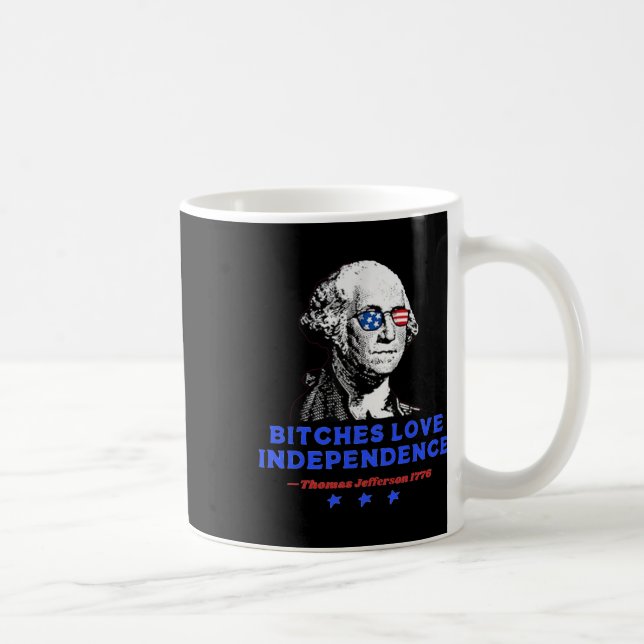 Es Love Independence Funny Founding Fathers 4th Of Coffee Mug (Right)