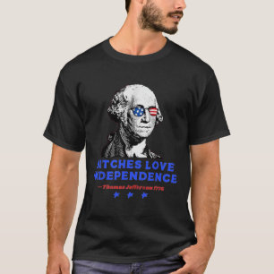 Es Love Independence Funny Founding Fathers 4th Of T-Shirt