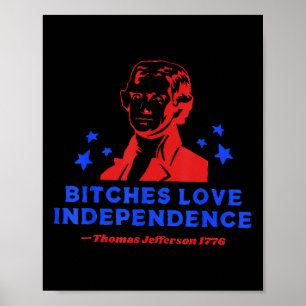Es Love Independence Funny Founding Fathers Poster