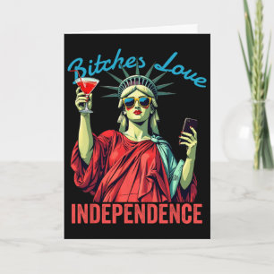 Es Love Independence Funny July 4th Statue Of Libe Card