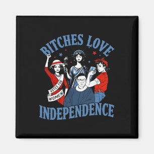 Es Love Independence Funny Women 4th Of July Retro Magnet