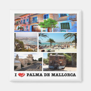 ES - Spain - Palma de Mallorca - I Love - Collage Magnet