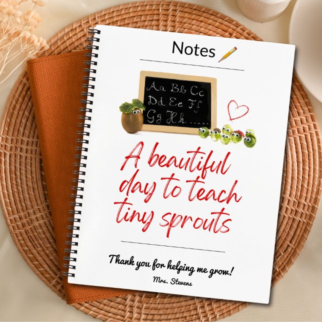 ES teacher appreciation gift custom educator  Notebook (Creator Uploaded)
