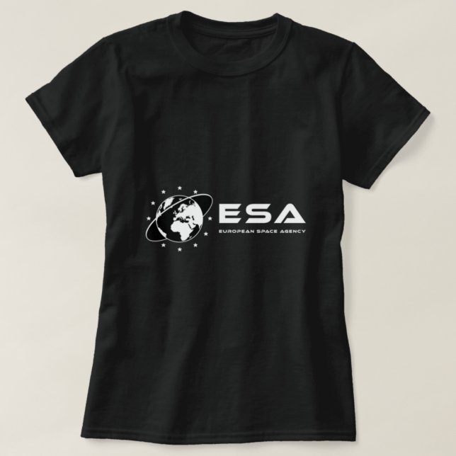 ESA logo Black Classic T-Shirt (Design Front)