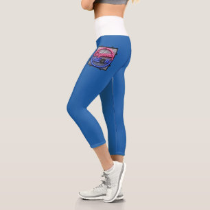 Esageroma Neon - Retro 1980s Synthwave Design Capri Leggings