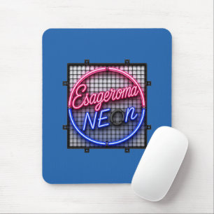 Esageroma Neon - Retro 1980s Synthwave Design Mouse Pad