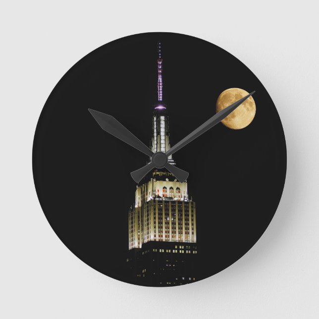 ESB at Night Round Clock (Front)