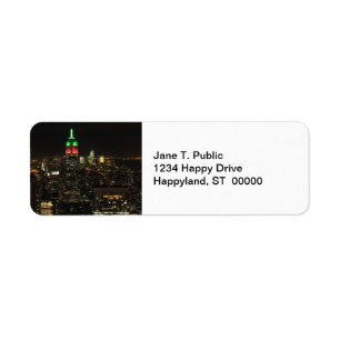 ESB Christmas Colours at night 01 Return Address Label